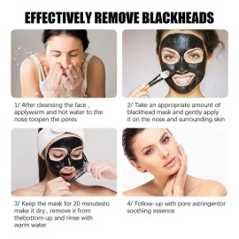 Mascarilla Puntos Negros Carbon De Bambu Limpieza Profunda                                                                                            