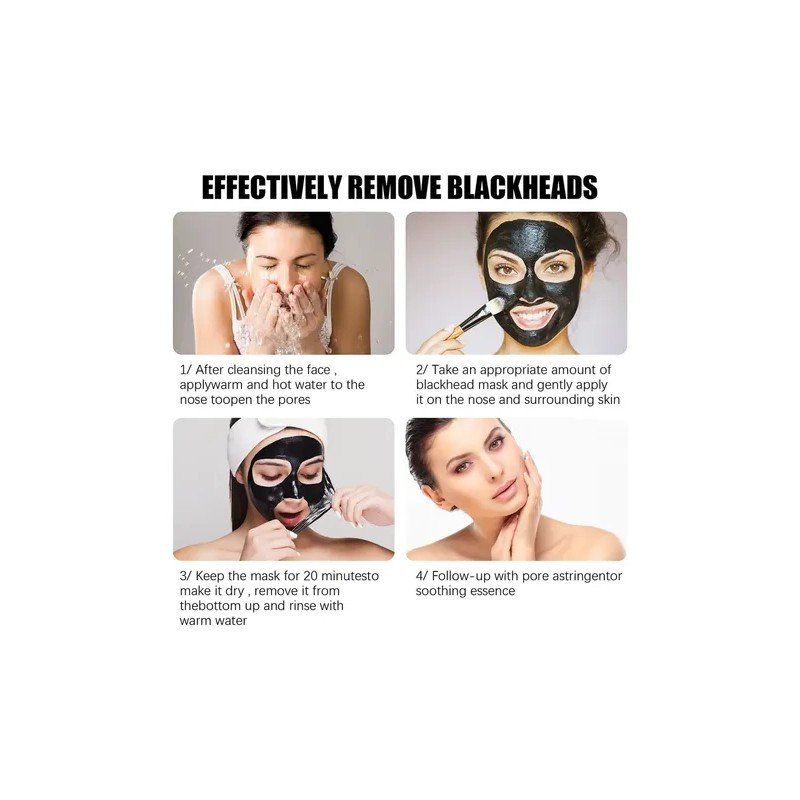Mascarilla Puntos Negros Carbon De Bambu Limpieza Profunda