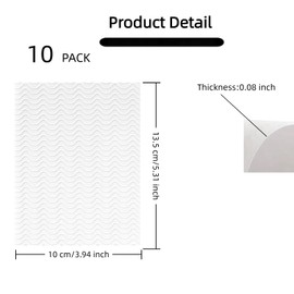 10 Pack Shoe Sole Protector Non Slip, Self-Adhesive Shoe Sole Bottom Protectors Grips for High Heels Boots Flats Shoes, Transparent Bottom Cover, 5.31 x 3.94inchs
