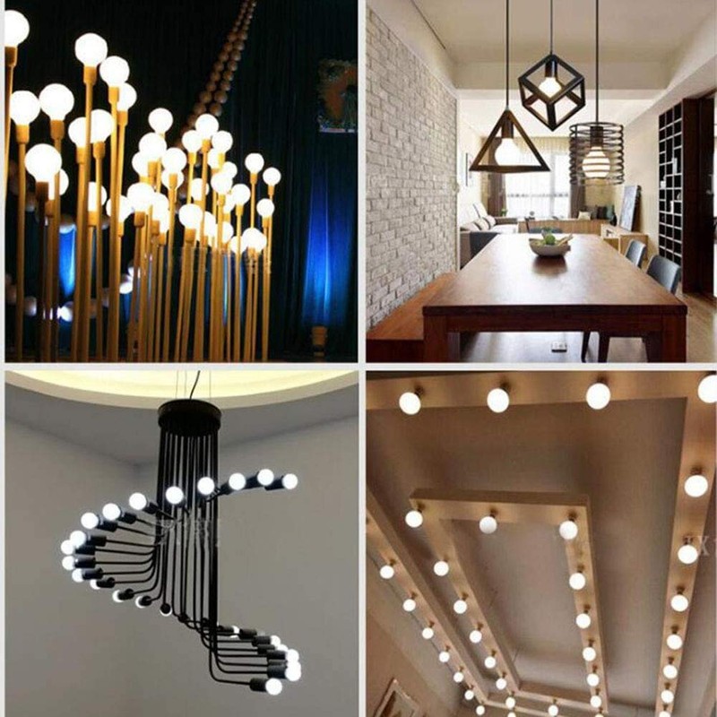 Lxcom Lighting G60 LED Light Bulb 3W Globe Bulbs 25W