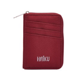 HAIKU Sprout Wallet, Lightweight Small Wristlet Wallet with Zippered Pouch, RFID Pockets, and Removeable Wrist Strap, Rosewood