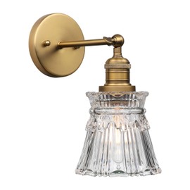 Pathson Modern Wall Sconce Light with Heavy Crafts Handmade Glass, Hardwired Wall Lamp Lighting Decor for Living Room Bedroom Farmhouse Hallway Foyer Loft