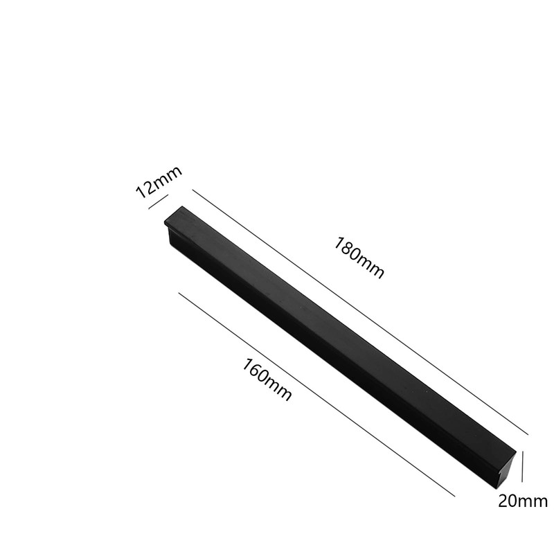 Cabinet Kitchen Door Handle Black Drawer Cupboard Knobs Cabinet Hardware