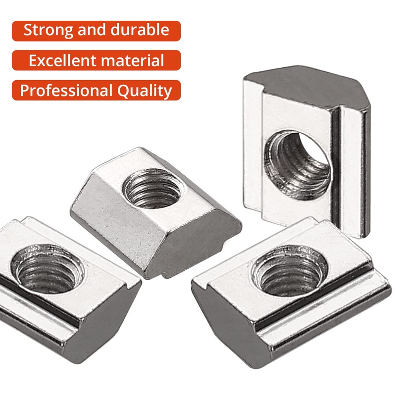 GETLITOOL Slide Nut, T Slot Nut 100PCS B Type Slide