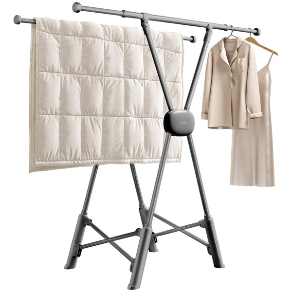 BIREN Clothes Drying Rack Heavy Duty Clothing Racks Extending Laundry