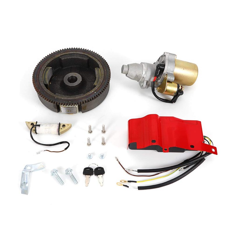 CHUNILLE Starter Motor Electric Start Kit Flywheel for Honda GX240