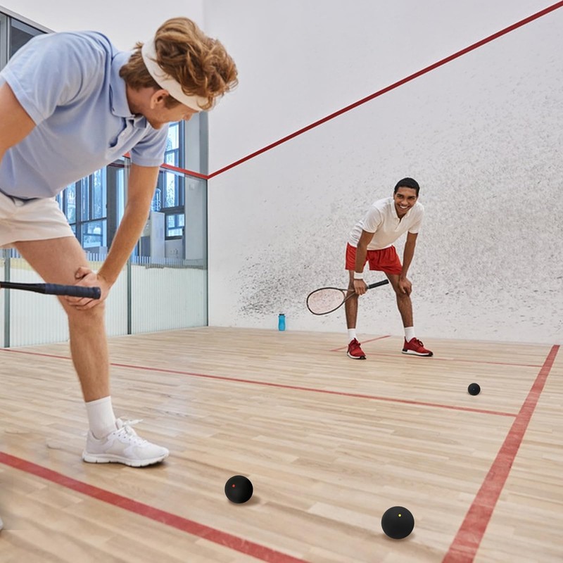 3 PCS Squash Balls,Single Yellow Dot,Squash Balls Red Dot,Squash Balls