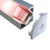 Alumino® LED Aluminium Profile Corner 45 with Cover Opal Semi