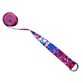 Aozora Yoga Strap for Stretching Yoga Bands Yoga Belt Pilates Straps with Extra Safe Adjustable D-Ring Buckle, 8 feet Non-Elastis Yoga Accessories for Pilates (Colorful triangle-1 pack)