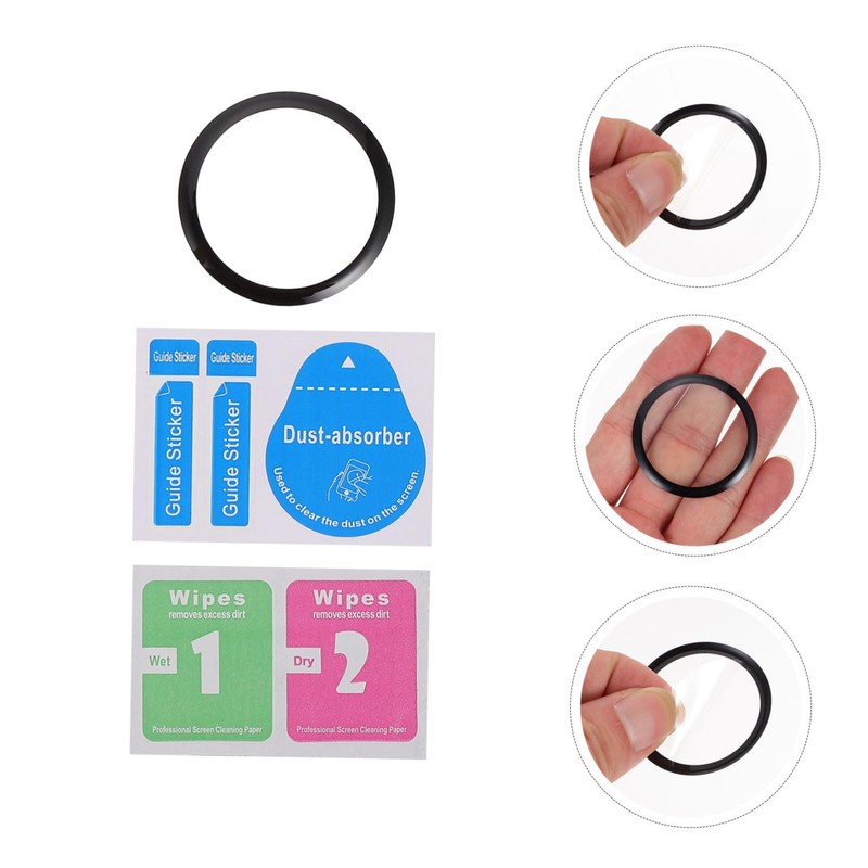 DOITOOL 1set Curved Tempered Protective Films for Watch Easy Installation