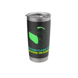 Funny Virtual Reality Hazard VR Stay Clear To Avoid Injury Stainless Steel Insulated Tumbler