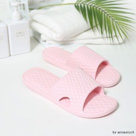 Non-slip bathroom travel waterproof slippers with comfortable feet Bubble Blue 2ea