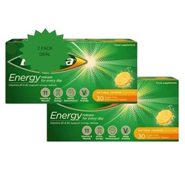 BERR0CA Vitamin C Effervescent Tablets, Orange Flavour, 2 Pack of 30 Tablets