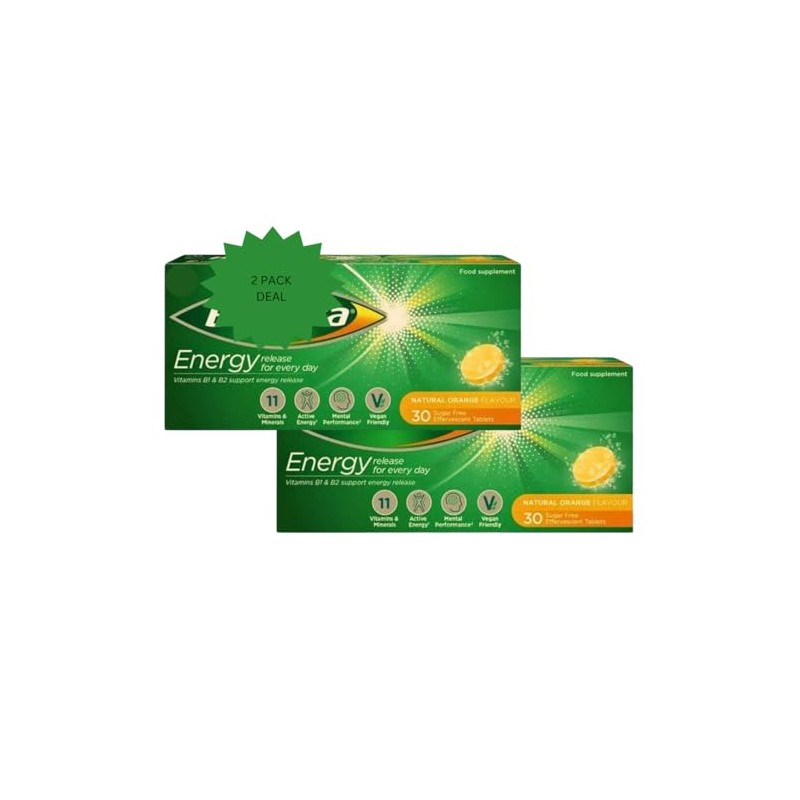 BERR0CA Vitamin C Effervescent Tablets, Orange Flavour, 2 Pack of