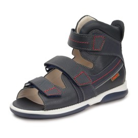 Memo Honos Orthopedic Corrective Ankle Brace Sandal, Navy Blue, 36 (4.5 M US Big Kid)