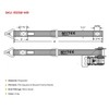Mytee Products 4 Pack 1-1/2" x 8’ Mountable Rack-Ratchet Straps