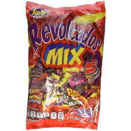 Jovy Revolcaditos Mix Assorted Flavored Candies with Chili| 5lb Bag | Mexican Candy