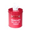Keystone Mercury ME053950 Tin Sanitary Paper Holder, Red, Φ4.4 x 5.1 inches (11.3 x 13 cm)