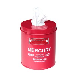 Keystone Mercury ME053950 Tin Sanitary Paper Holder, Red, Φ4.4 x 5.1 inches (11.3 x 13 cm)