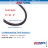 BESTORQ BX65 Rubber V-Belt, Raw Edge/Cogged, Black, 68" Length x