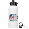 Azeeda 600ml 'Swans In Love' Reusable Water/Drinks Bottle (WT00084363)