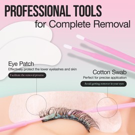 LASHVIEW Eyelash Extension Remover Cream, Light Lily Flavor Cream,Eyelash Adhesive Remover, 10g