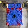 Spider Web Duvet Cover Sets (3 Piece) Cartoon Theme Blue