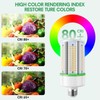 2-Pack 50W LED Corn Light Bulb,E26 led Bulbs 5000k,Replacement HID