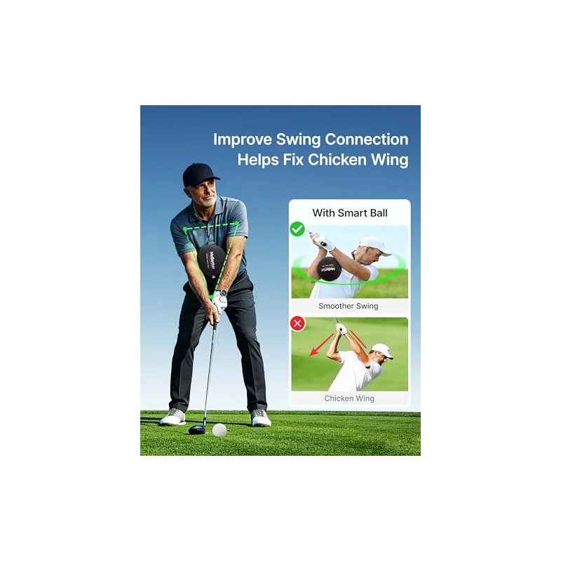 Golf Smart Ball Swing Trainer for Beginners, Inflatable Golf Training