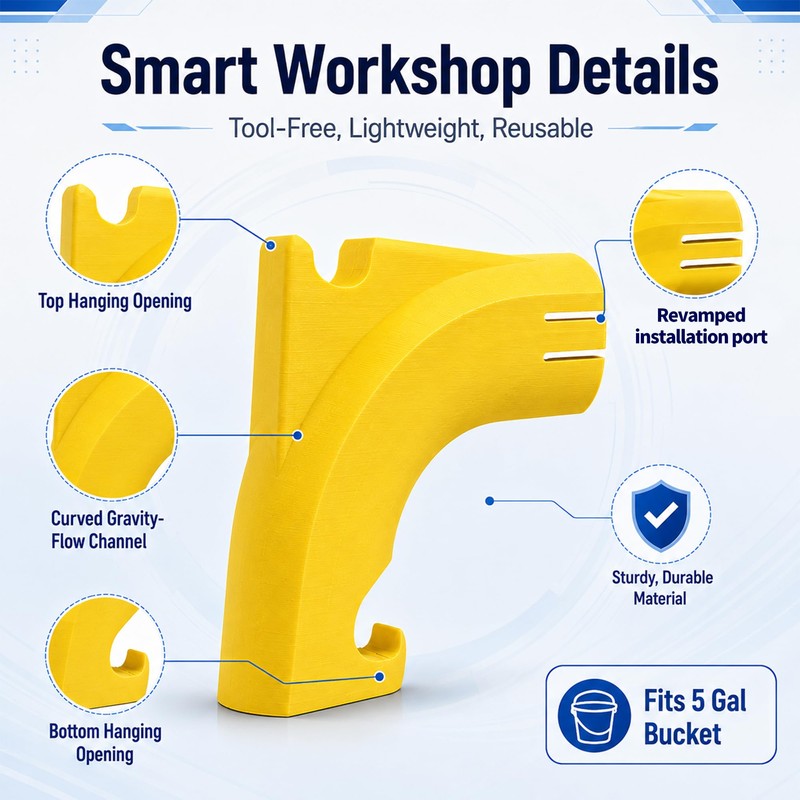 ZOYACREATE Miter Saw Dust Collector Compatible with Dewalt DWS780