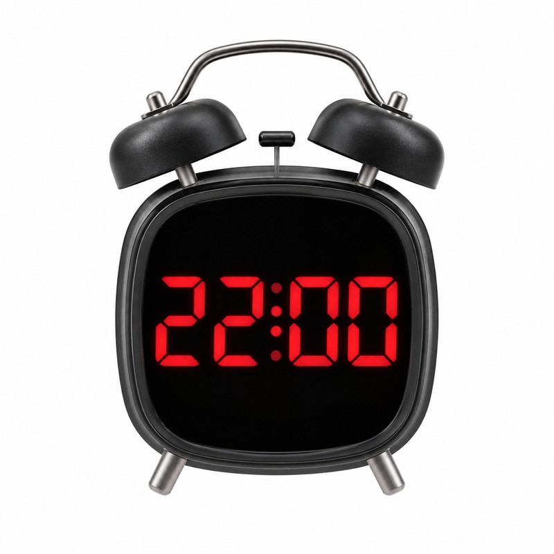 Super Loud Digital Alarm Clock with Dual Bell – LED
