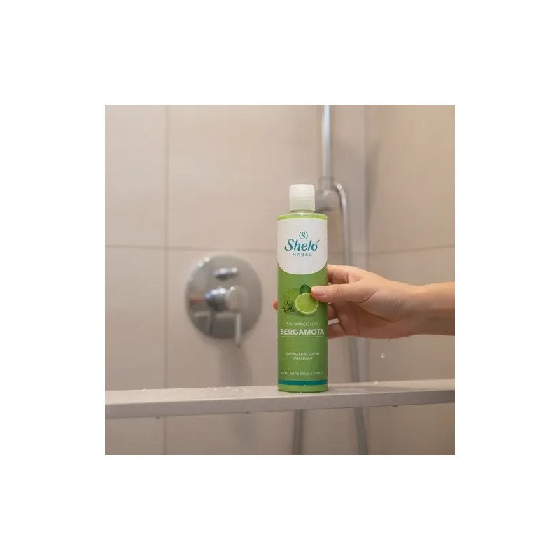 Shampoo Bergamota Original Caida Cabello 530 Ml Shelo Nabel.