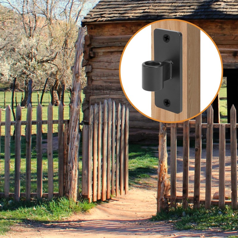 2 Pack Heavy Duty Gate Hinges Black Wall Mount Gate
