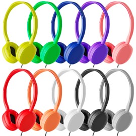 Maeline Kids Headphones Bulk 30 Pack Multi Color for Classroom School,Wholesale Durable Earphones Class Set for Students Teens Children and Adult(Multi Color)