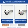 Misuyue Wall Door Stop, Stainless Steel, 15 cm, Wall Mounted