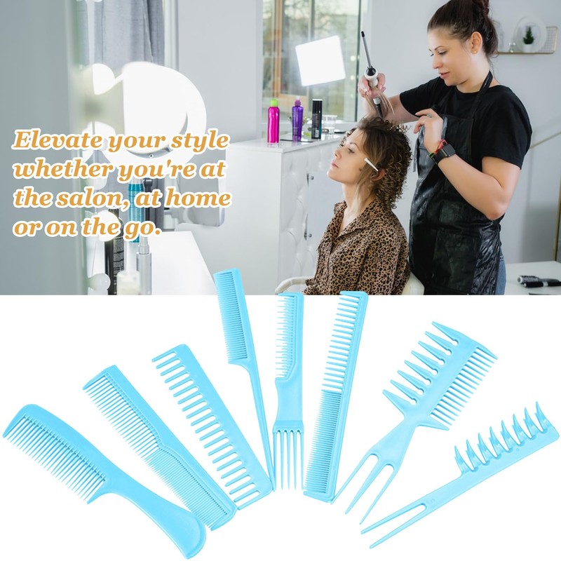 8-Pack Dandruff Comb & Lice Removal Scalp Comb Set –