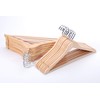 TOPIA Premium Wooden Hangers with Extra Thick Hook and Non