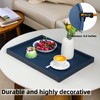 Galopgen 20 * 20 Inch Rectangular Ottoman Tray | Textured