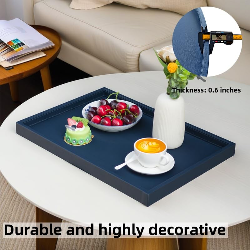 Galopgen 20 * 20 Inch Rectangular Ottoman Tray | Textured