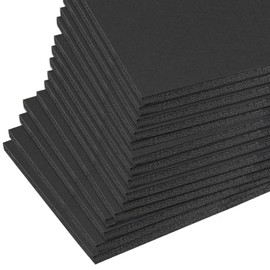 Mat Board Center, Pack of 25 Foam Boards (Black Color, 11x14 3/16")
