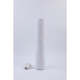 Muslin White Cotton Fabric for Sewing 59 Inch Wide Natural 100% Cotton Poplin Fabric by The Yard Soft Embroidery Cotton Material Apparel Cloth (White, 1 Yard)