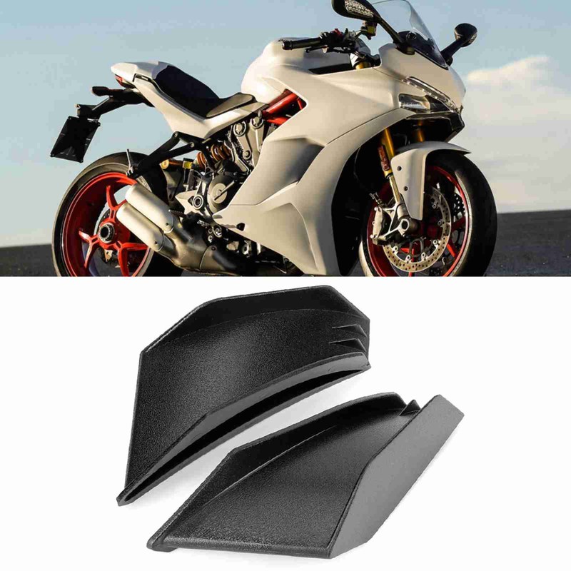 1 Pair Universal Motorcycle Winglet Aerodynamic Wing Kit Fit For