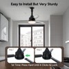 Faryuan 28" Small Ceiling Fans with Lights and Remote, Black