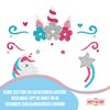 Party Factory Face Tattoo, Unicorn, Temporary Glitter Face Tattoo for