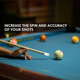 DILUSILK 40pcs Slip On Pool Cue Tips, 4 Sizes Pool Stick Repair Kit,No Glue or Tool Replacement 10mm, 11mm, 12mm, 13mm Billiard Stick Tips for Snooker,Pool Cues,Pool Leisure Sports