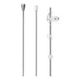 Be In Your Mind Set of 3 Eccentric Rods for Sink Pop Up Drain Rod with Plastic Ball Pop Up Drain Arm Lever Pop Up Waste Pull Rod for Lifting and Lowering Replacement Parts