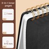 Yoment Top Spiral Notebook Leather Steno Pads 240 Pages Spiral