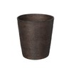 Kouboo Loma Round Rattan Paper Waste Basket, Trash Can Bathroom,
