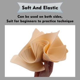 Tattoo Skin Practice with Transfer Paper, Rayyl 30Pcs Tattoo Fake Skin and Tattoo Transfer Paper Including 10Pcs 1mm Thick Tattoo Skin and 20Pcs Stencil Paper for Beginners & Artists Tattoo Supplies