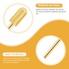 Telooco 3Pcs Gold Safety Nail Drill Bits Round Head Barrel